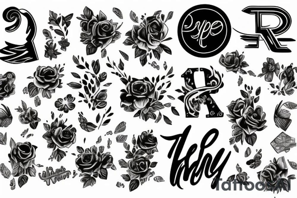 P p p P tattoo idea
