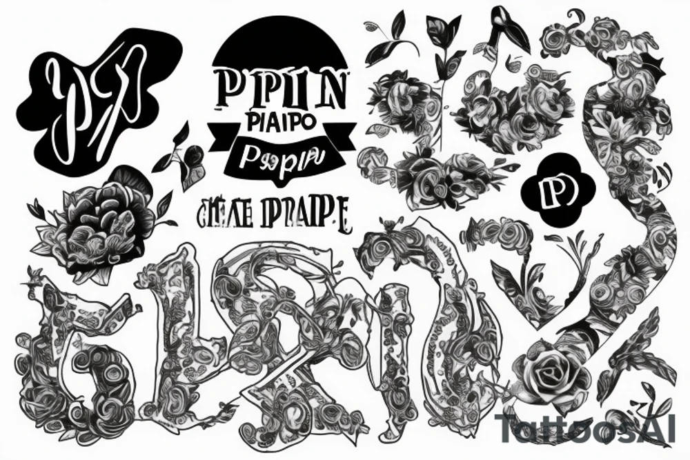 P p p P tattoo idea
