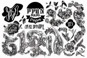 P p p P tattoo idea