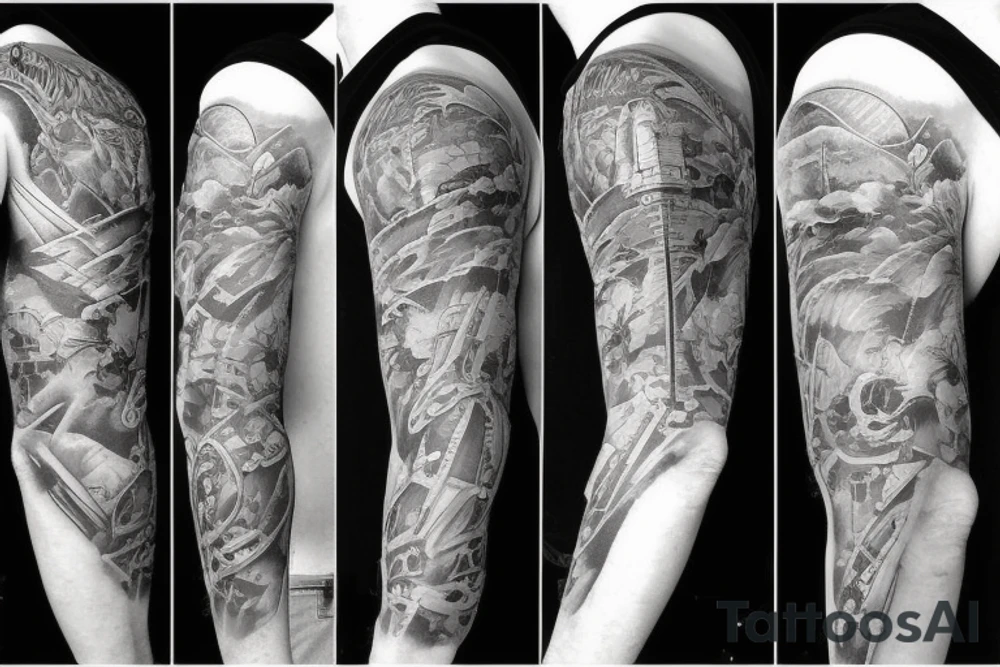 airplane tattoo idea