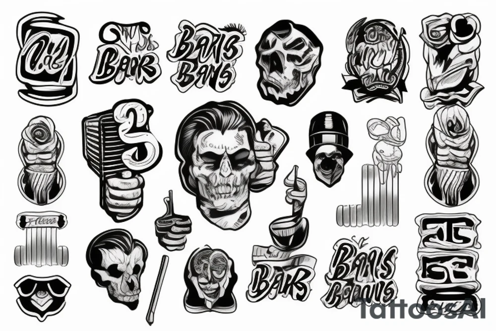 Two solid bars tattoo idea
