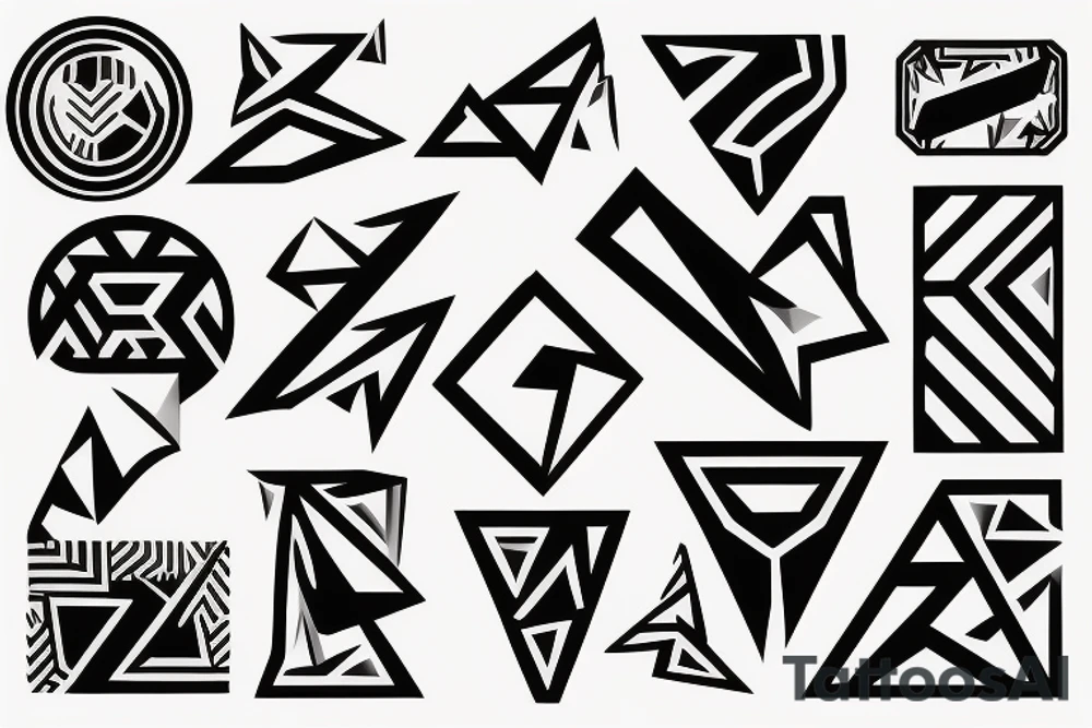Two solid bars tattoo idea