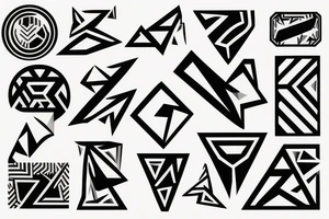 Two solid bars tattoo idea