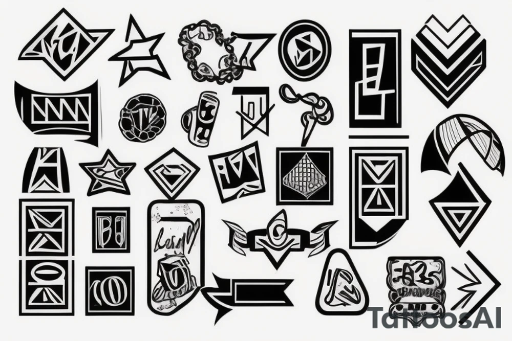 Two solid bars tattoo idea