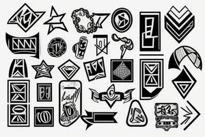 Two solid bars tattoo idea