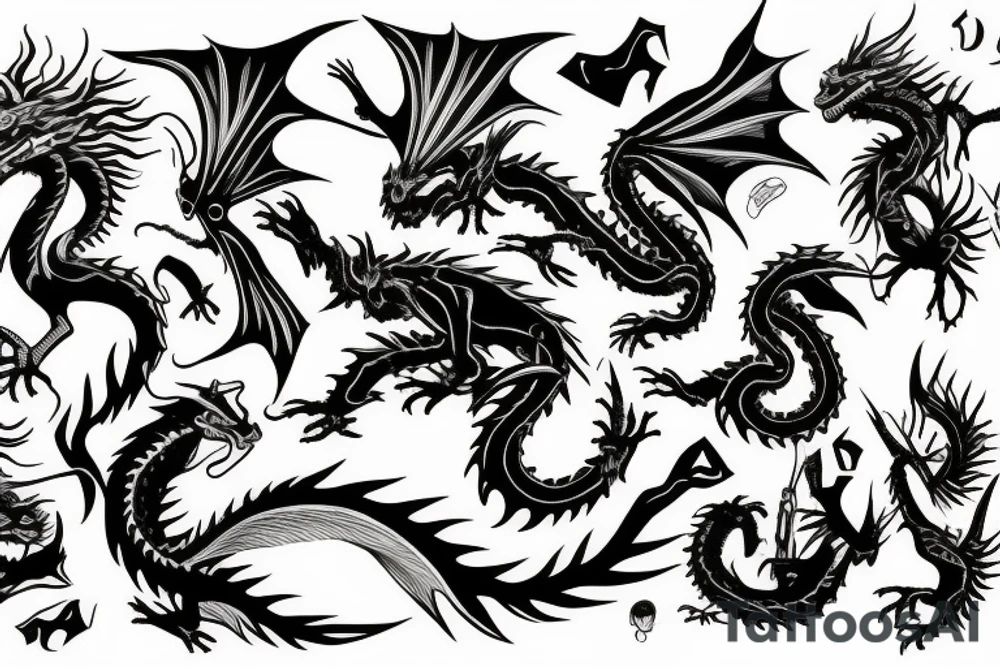 Dragon tattoo idea