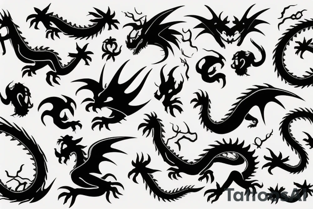 Dragon tattoo idea