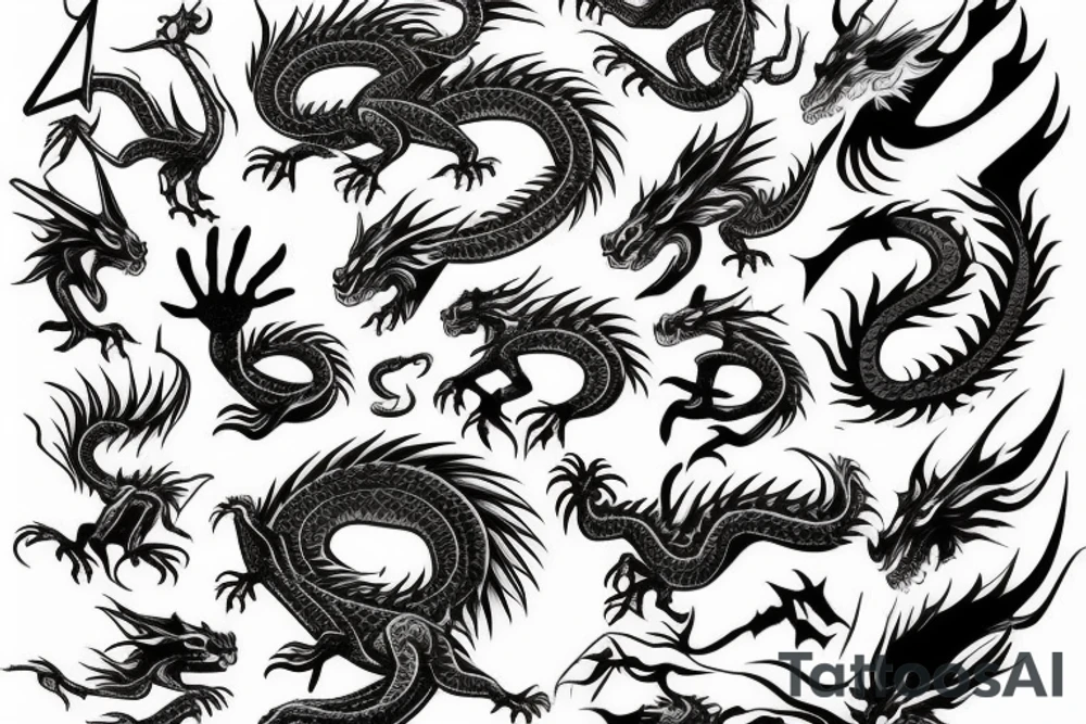 Dragon tattoo idea