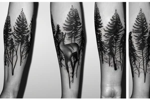 Forest Animals and the Forest tattoo idea