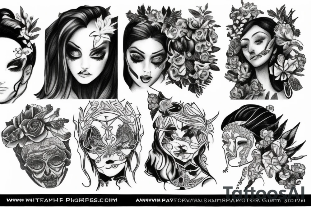 A Gaia figure tattoo idea