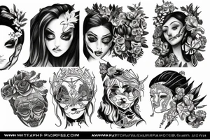 A Gaia figure tattoo idea