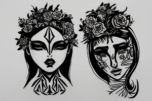 A Gaia figure tattoo idea