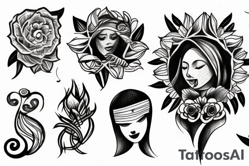 Mother Earth human tattoo idea