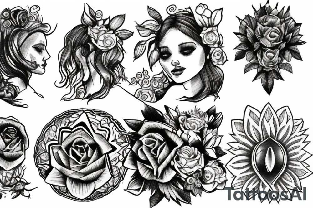 Mother Earth human tattoo idea