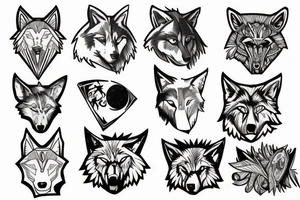 Gaia and a wolf pack tattoo idea
