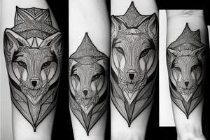 Gaia and a wolf pack tattoo idea