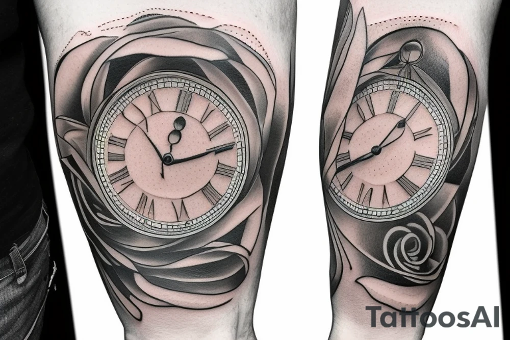clock tattoo idea