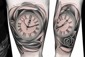 clock tattoo idea