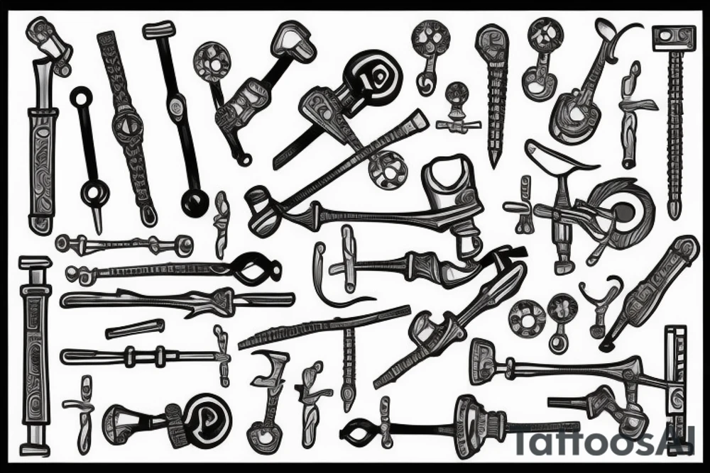 wrench tattoo idea