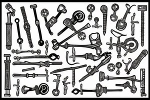 wrench tattoo idea