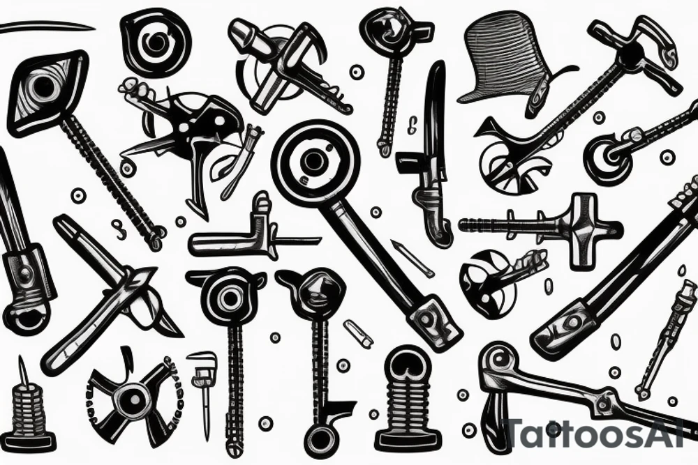 wrench tattoo idea