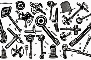 wrench tattoo idea