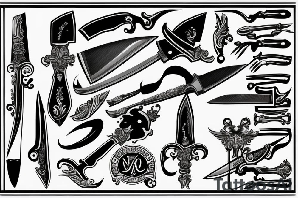 knife tattoo idea