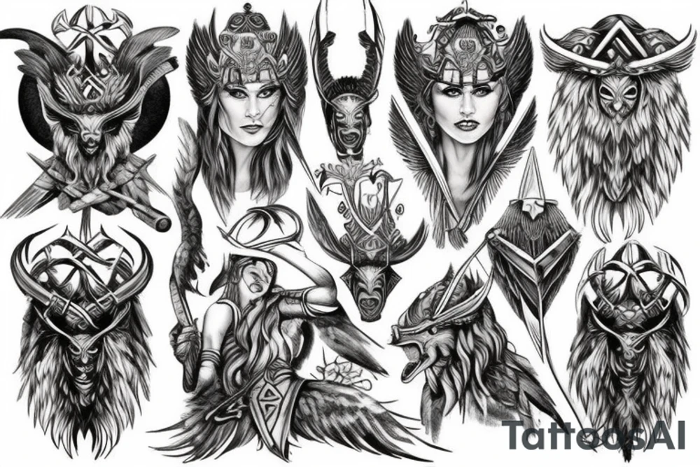 norse Valkyrie tattoo idea