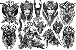 norse Valkyrie tattoo idea