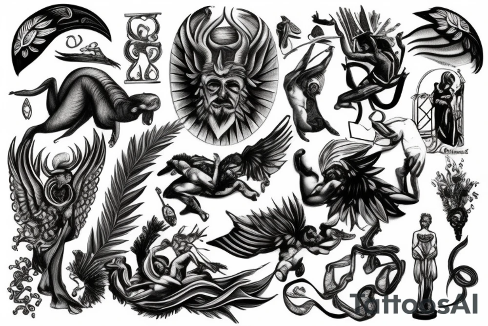 greek gods tattoo idea