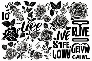 Remove life.
Look up keep growing. tattoo idea