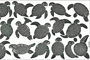 Green Sea Turtle tattoo idea