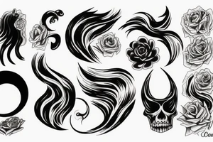 Western, book, moon tattoo idea