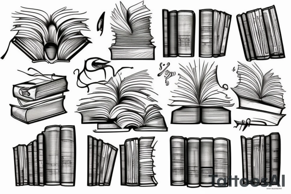 Books tattoo idea
