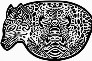 jaguar headdress tattoo idea