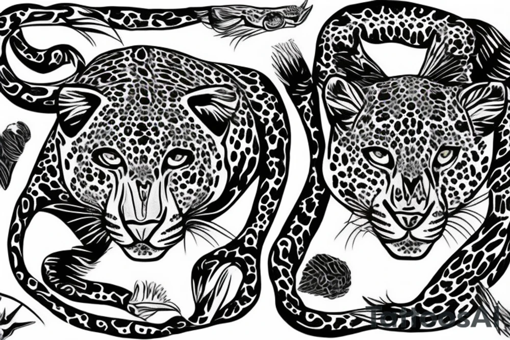 jaguar headdress tattoo idea