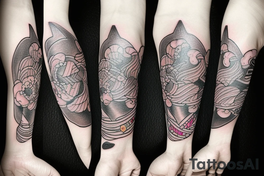love and peace tattoo idea