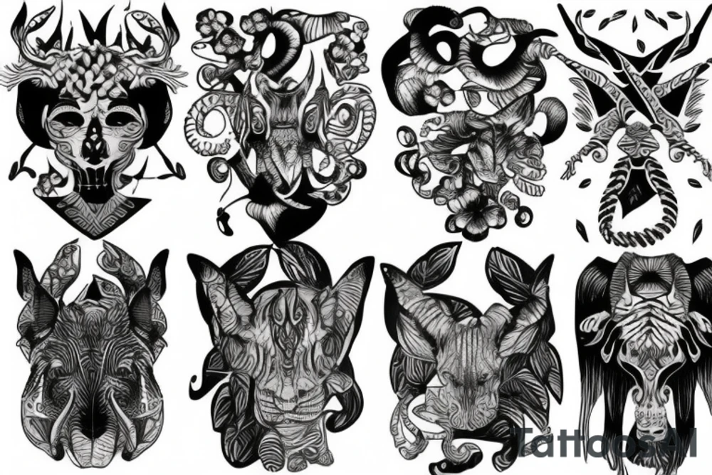 jungle tattoo idea