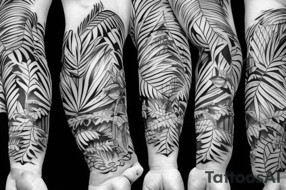 jungle tattoo idea