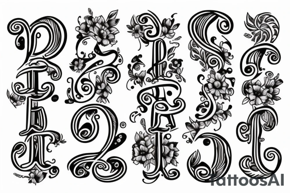 love and peace tattoo idea