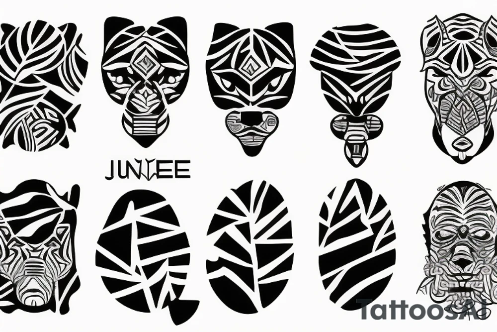 jungle tattoo idea