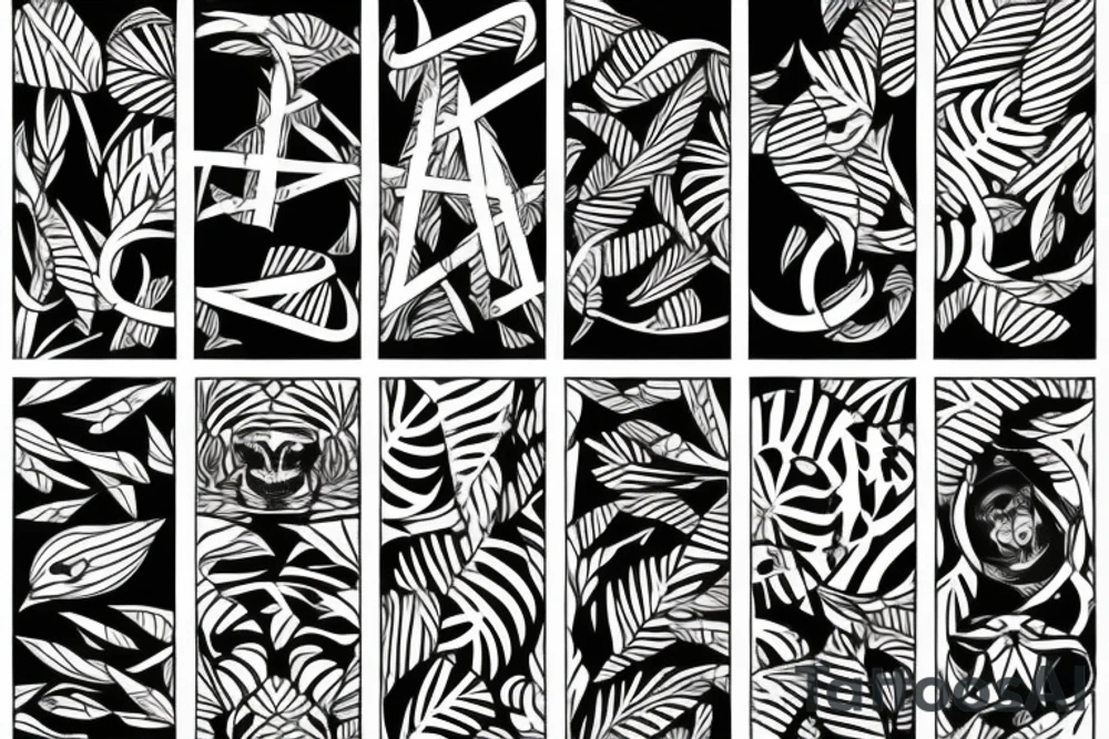 jungle tattoo idea