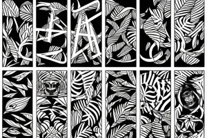 jungle tattoo idea