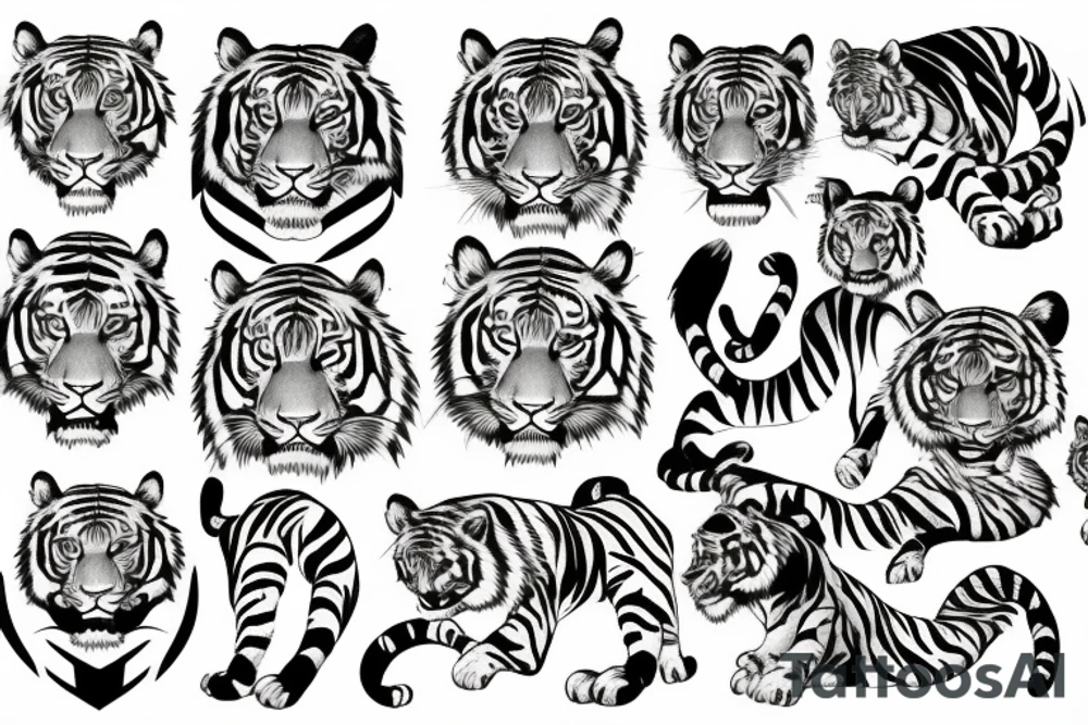 tiger tattoo idea