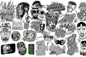 Juice wrld tribute with 999 and pills tattoo idea