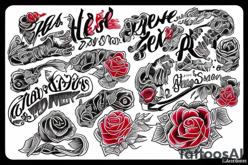 hands with red thread tattoo idea