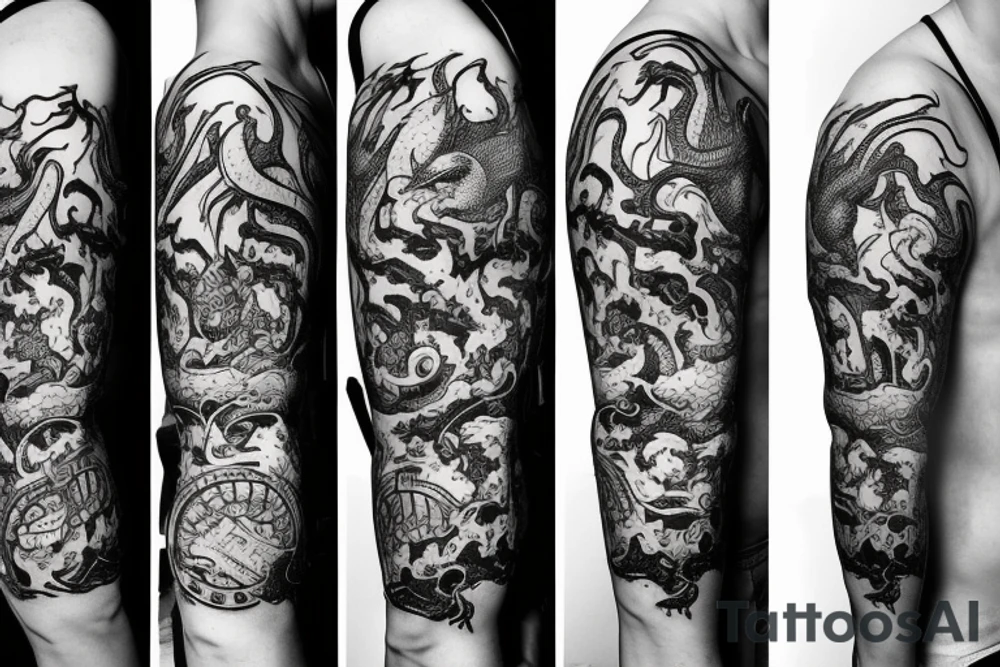 Meliodas dragon tattoo tattoo idea