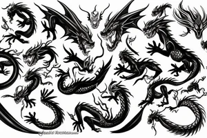 Dragon sin of wrath tattoo idea