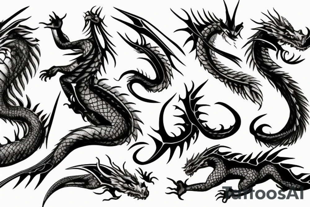 Dragon sin of wrath tattoo idea