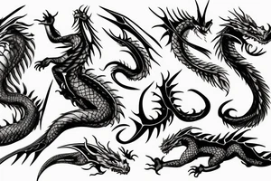 Dragon sin of wrath tattoo idea